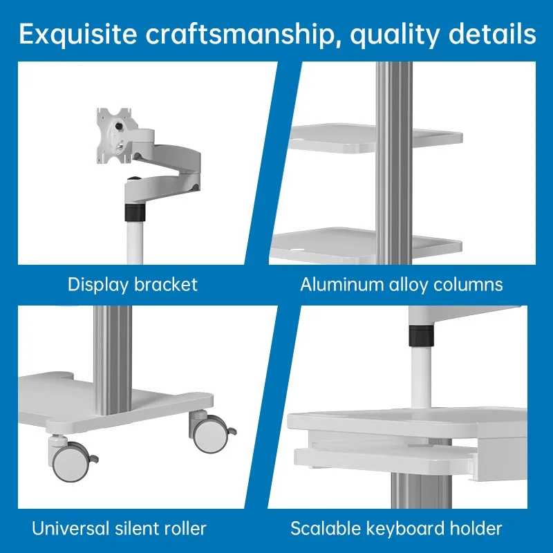 Mobile Endoscope Trolley with Adjustable Monitor Mount and Storage
Mobile Endoscope Trolley with Adjustable Monitor Mount and Storage