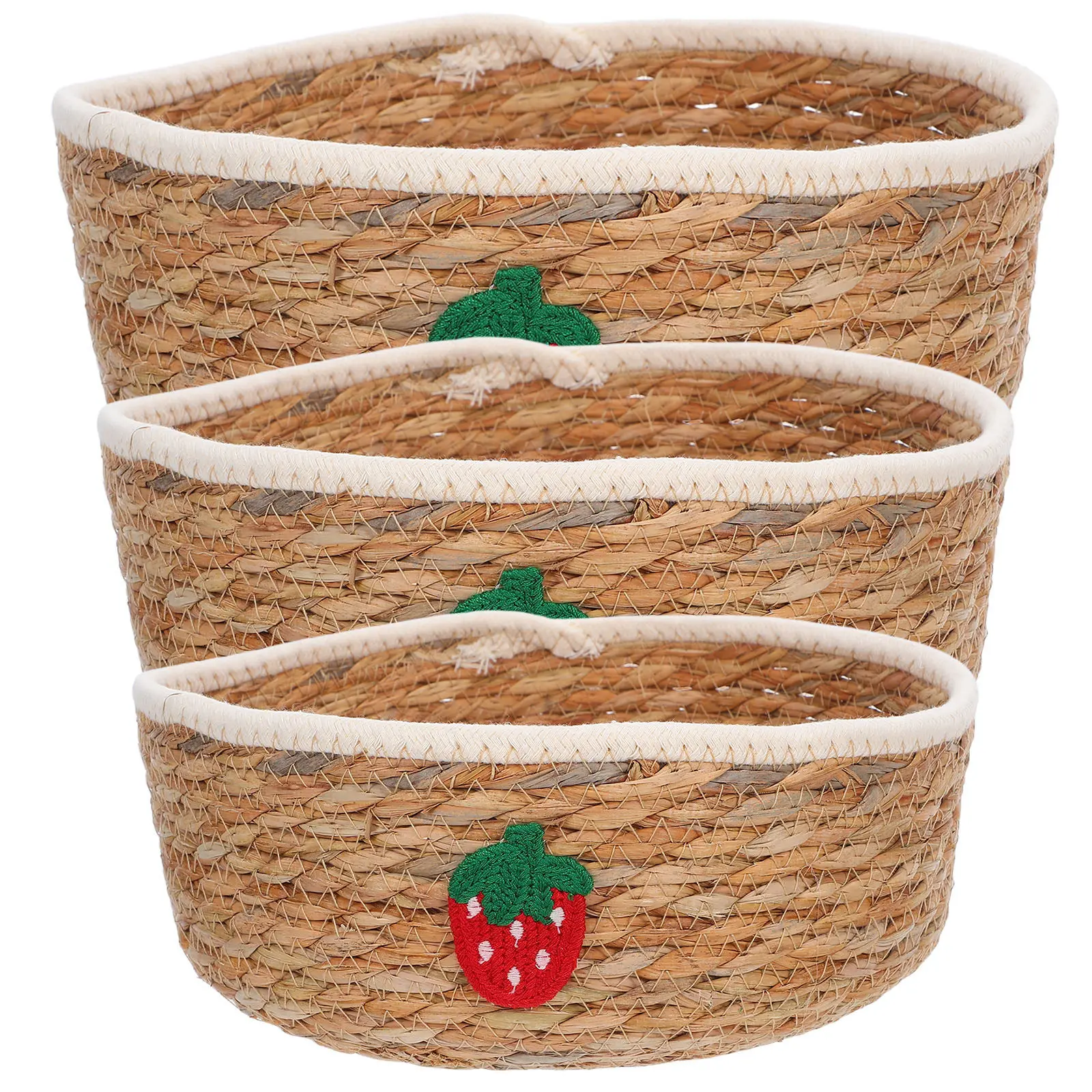 1Set Straw Storage Baskets Rustic Woven Organizer for Cabinet Pantry Snack Storage Decorative Round Serving Basket Set for Home
1Set Straw Storage Baskets Rustic Woven Organizer for Cabinet Pantry Snack Storage Decorative Round Serving Basket Set for Home