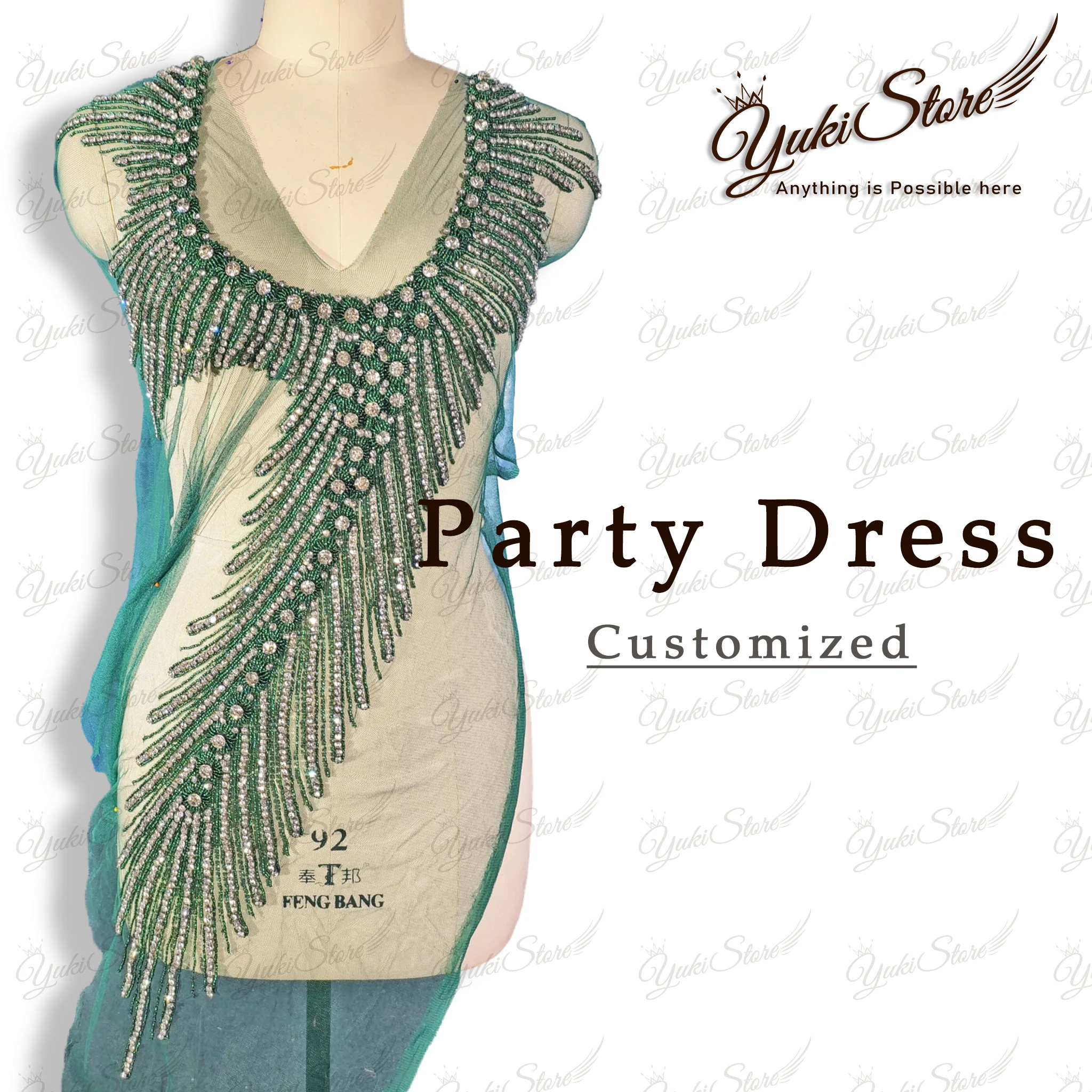 Зеленая роскошная красивая аппликация на воротник и лиф, золотисто-серебристая аппликация со стразами AB для свадебного или выпускного платья JY006
Зеленая роскошная красивая аппликация на воротник и лиф, золотисто-серебристая аппликация со стразами AB для свадебного или выпускного платья JY006