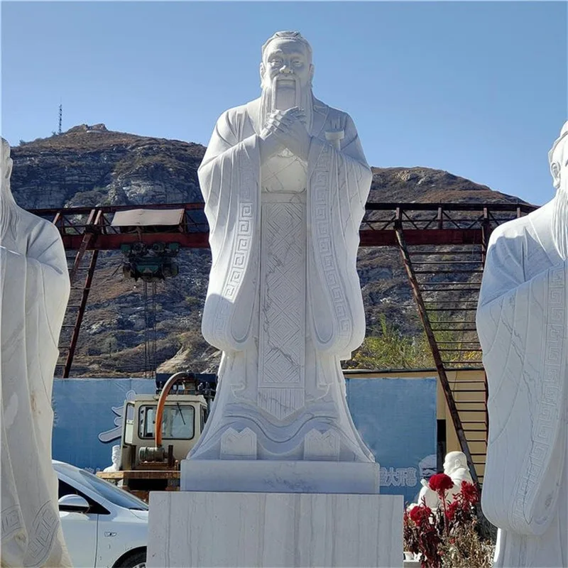 Stone carving Confucius sculpture Bust of historical and cultural celebrities Confucius white marble ancient statue Campus
Stone carving Confucius sculpture Bust of historical and cultural celebrities Confucius white marble ancient statue Campus