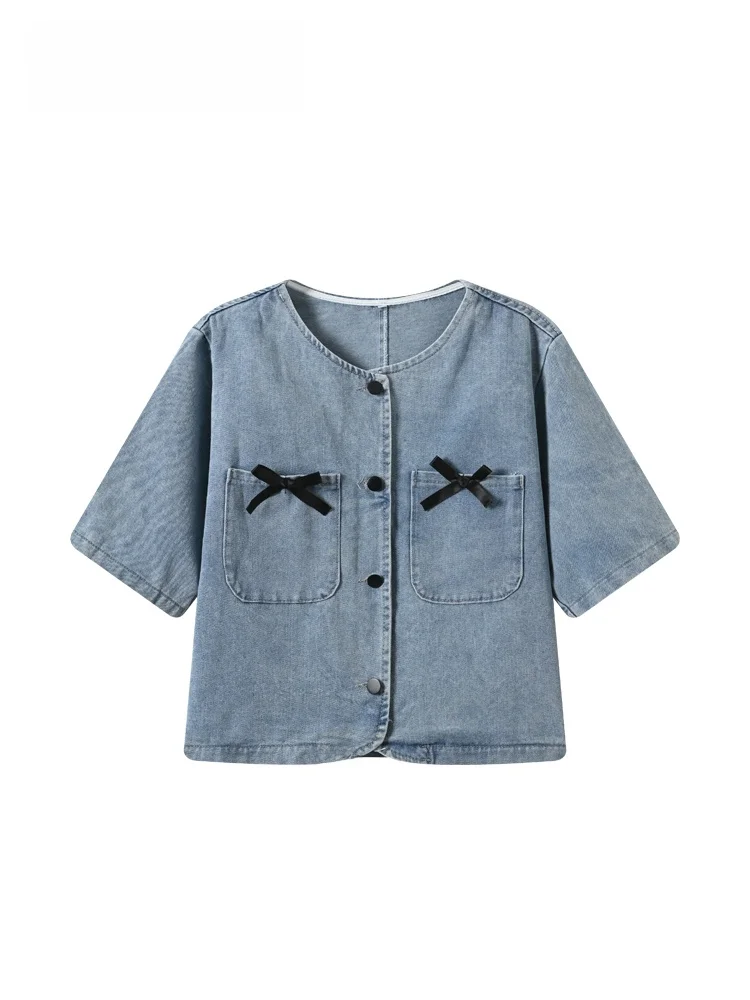 plus Size Denim Short Jacket Women Summer New Style Vintage Versatile Slimming Shoulder Level Top French Style Cotton Leather
plus Size Denim Short Jacket Women Summer New Style Vintage Versatile Slimming Shoulder Level Top French Style Cotton Leather