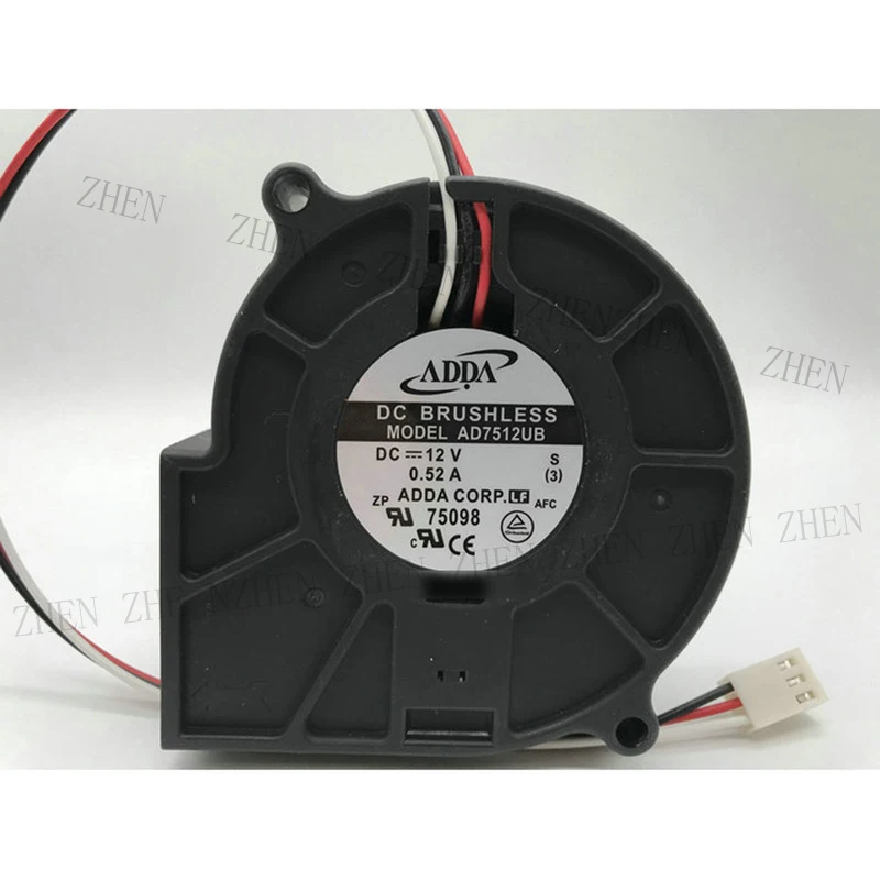 S New for ADDA AD7512UB DC12V 0.52A 3-wire blower turbo fan#QW
S New for ADDA AD7512UB DC12V 0.52A 3-wire blower turbo fan#QW