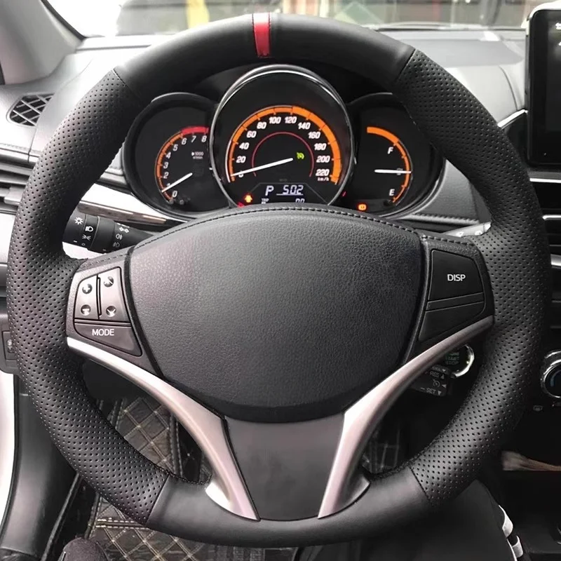 Customize Hand Sewing Anti-slip Microfiber Leather Car Steering Wheel Cover For Toyota Yaris Vios 2014 2015 2016 Car Accessories
Customize Hand Sewing Anti-slip Microfiber Leather Car Steering Wheel Cover For Toyota Yaris Vios 2014 2015 2016 Car Accessories