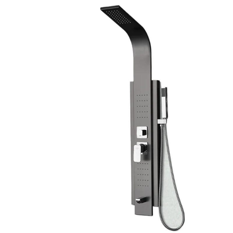 Shower screen shower set household full copper bathroom black and white gun gray faucet rain nozzle
Shower screen shower set household full copper bathroom black and white gun gray faucet rain nozzle