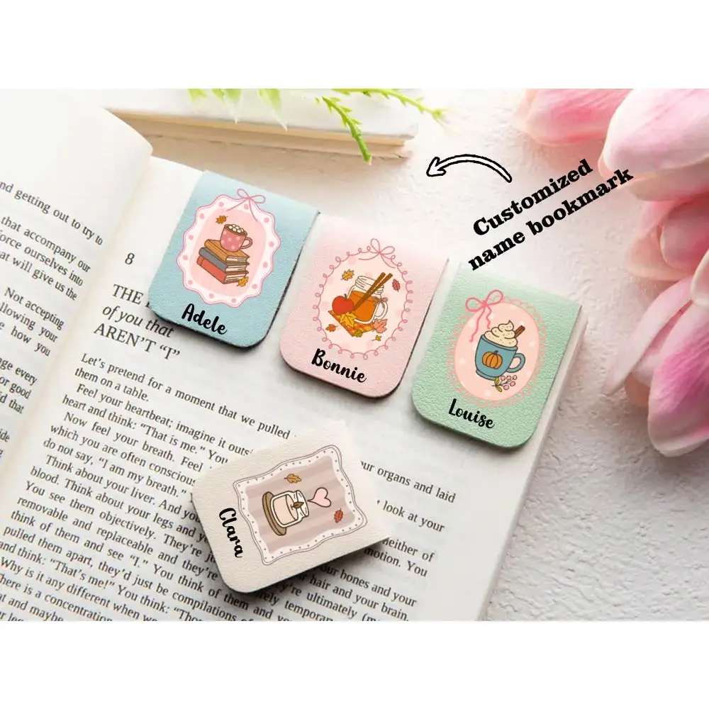 1-piece set of name bookmark+cute cartoon pattern, customized leather magnetic bookmark, book enthusiast birthday gift
1-piece set of name bookmark+cute cartoon pattern, customized leather magnetic bookmark, book enthusiast birthday gift