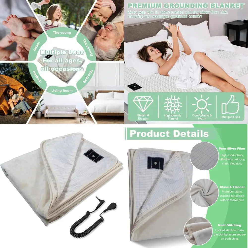 Relaxing Sleep Grounding Blanket - Beige 50x60
Relaxing Sleep Grounding Blanket - Beige 50x60