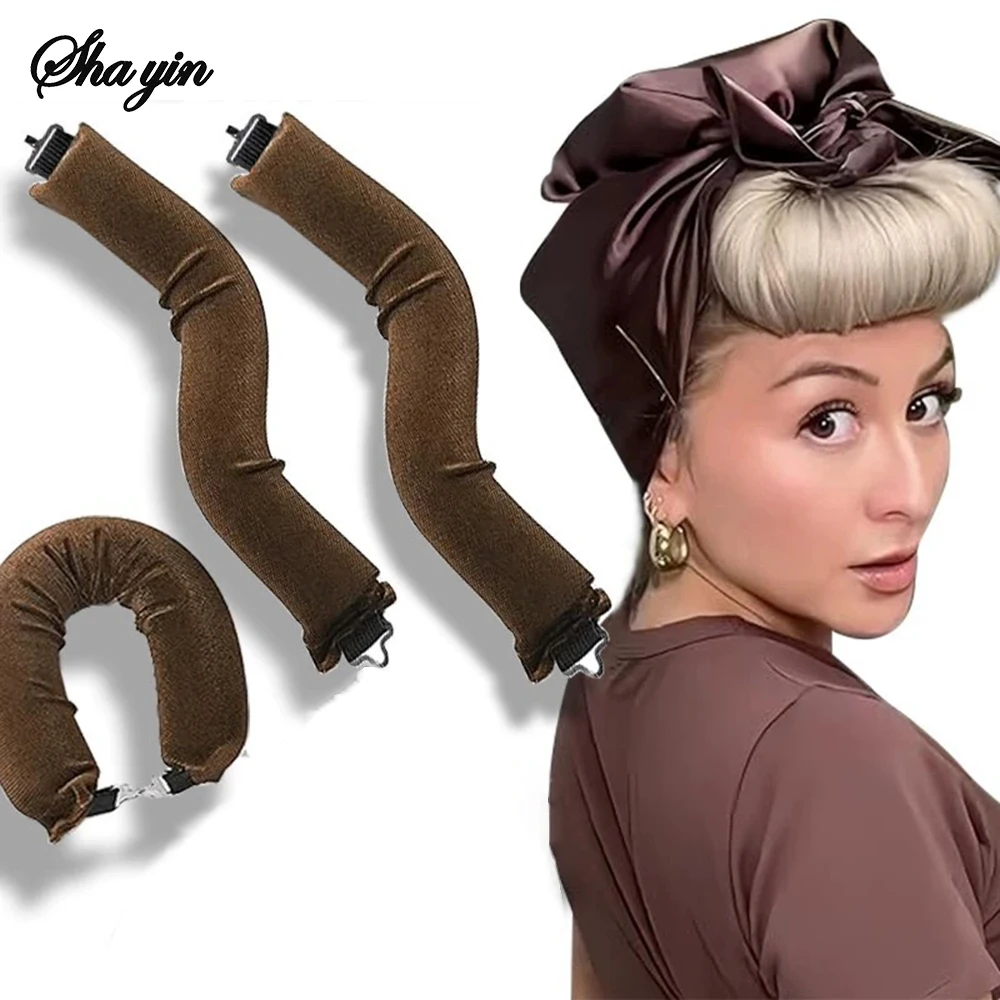 Heatless Hair Curlers Curling Rod Headband No Heat Hair Rollers Lazy Curls with Hook Sleeping Soft Flexi Rod Hair Styling Tools
Heatless Hair Curlers Curling Rod Headband No Heat Hair Rollers Lazy Curls with Hook Sleeping Soft Flexi Rod Hair Styling Tools