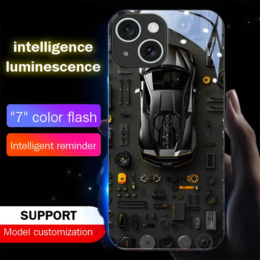 Fashion Gift Circuit Board Sound Control LED Flash Cases Luminous Glass Cover For Samsung S26 S25 S24 S23 S22 S21 FE Plus Ultra
Fashion Gift Circuit Board Sound Control LED Flash Cases Luminous Glass Cover For Samsung S26 S25 S24 S23 S22 S21 FE Plus Ultra