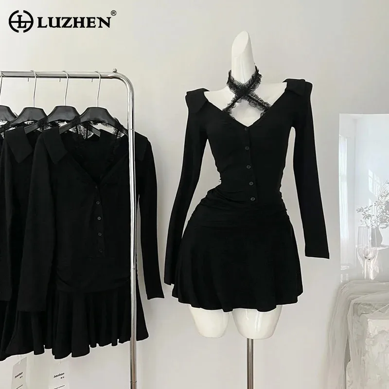 LUZHEN модные сексуальные кружевные платья с длинным рукавом с перекрестными подвесками женские осенние Элегантные Новые однотонные короткие платья 2024 AA1686
LUZHEN модные сексуальные кружевные платья с длинным рукавом с перекрестными подвесками женские осенние Элегантные Новые однотонные короткие платья 2024 AA1686
