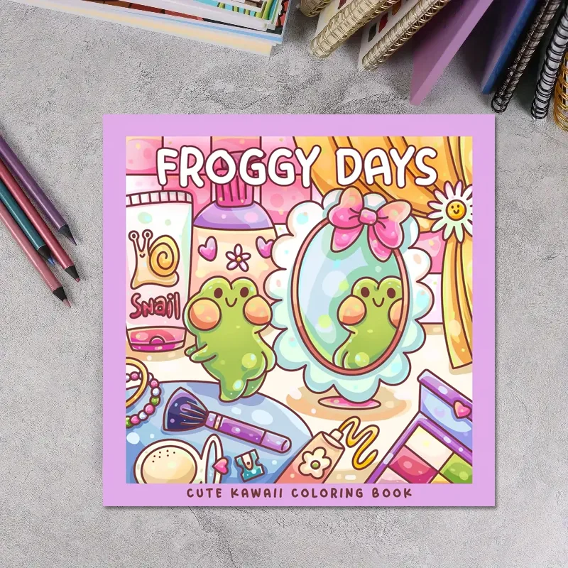 Книжка-раскраска Kawaii Frog для подростков и взрослых — милая и забавная расслабляющая деятельность на тему лягушки с красочными иллюстрациями
Книжка-раскраска Kawaii Frog для подростков и взрослых — милая и забавная расслабляющая деятельность на тему лягушки с красочными иллюстрациями