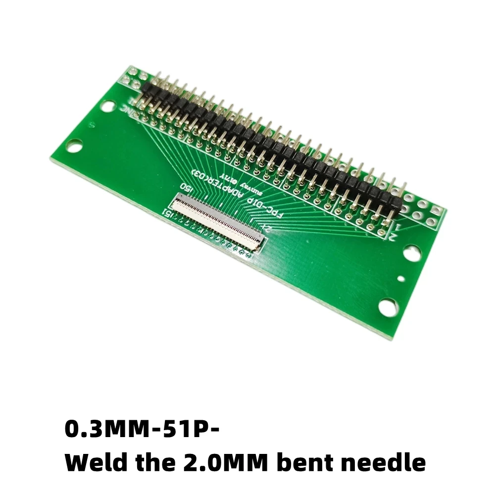 0.3MM-51P extension adapter FPC-51P Used for testing Including ribbon cables
0.3MM-51P extension adapter FPC-51P Used for testing Including ribbon cables