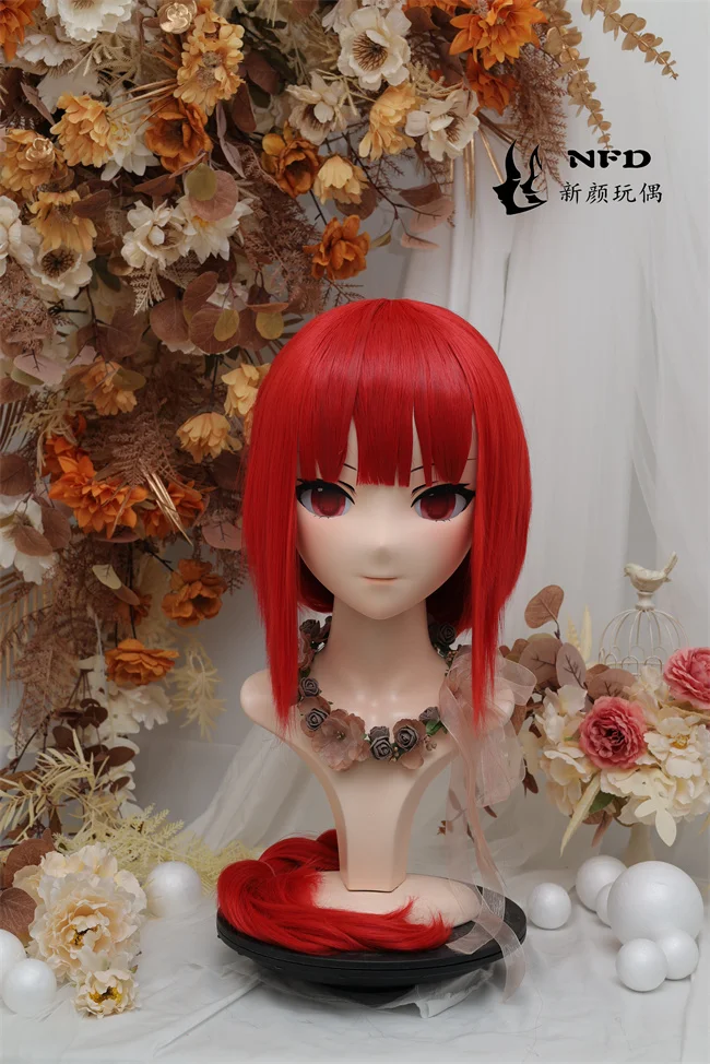 Kigurumi red long hair self-set Kigurumi mask full headband lock cosplay headshell prop costume anime
Kigurumi red long hair self-set Kigurumi mask full headband lock cosplay headshell prop costume anime