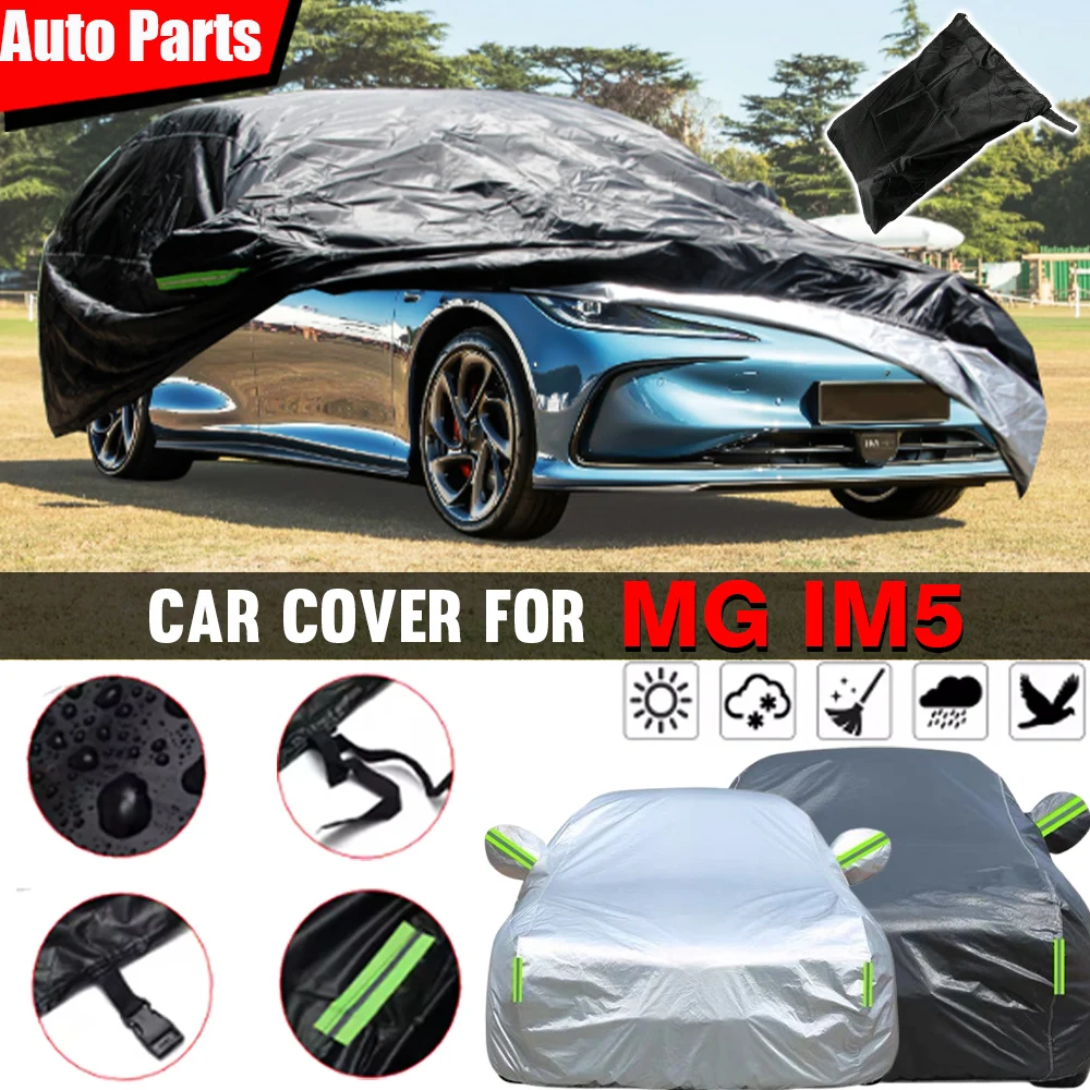 Waterproof Full Car Cover Outdoor Anti UV Sun Rain Snow Wind Scratch Resistant For MG IM5 IM L6 2023-2026
Waterproof Full Car Cover Outdoor Anti UV Sun Rain Snow Wind Scratch Resistant For MG IM5 IM L6 2023-2026