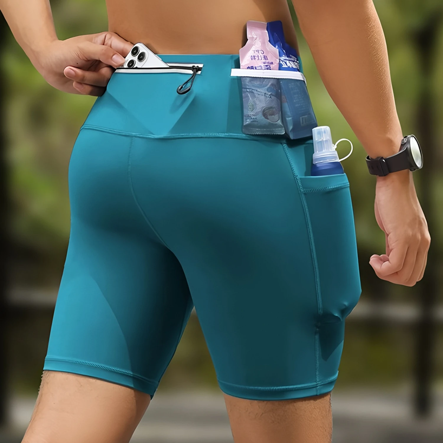 Mens Mul-Pockets Compression Riding Cycling Shorts Running Exercise Jogging Fitness Tights Shorts Quick Dry Elastic 6 Pockets
Mens Mul-Pockets Compression Riding Cycling Shorts Running Exercise Jogging Fitness Tights Shorts Quick Dry Elastic 6 Pockets