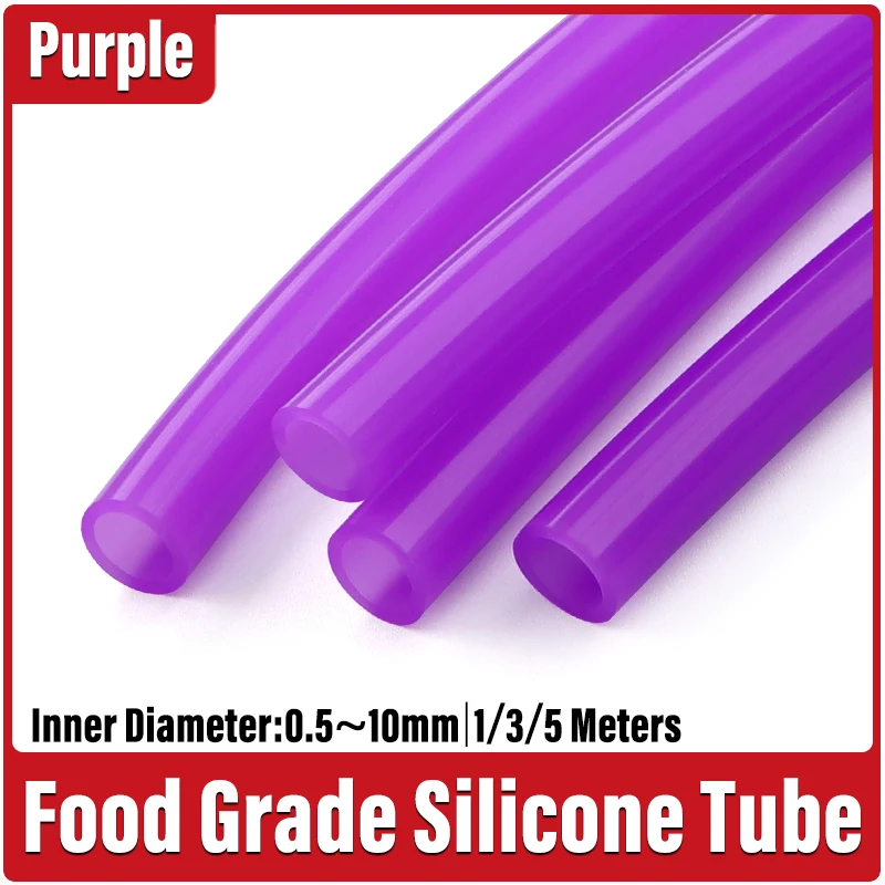 1/3/5/M Purple Food Grade Silicone Tube Flexible Silica Gel Pipe Rubber Hose Air Irrigation Pipes Water Connector Colorful Hose
1/3/5/M Purple Food Grade Silicone Tube Flexible Silica Gel Pipe Rubber Hose Air Irrigation Pipes Water Connector Colorful Hose