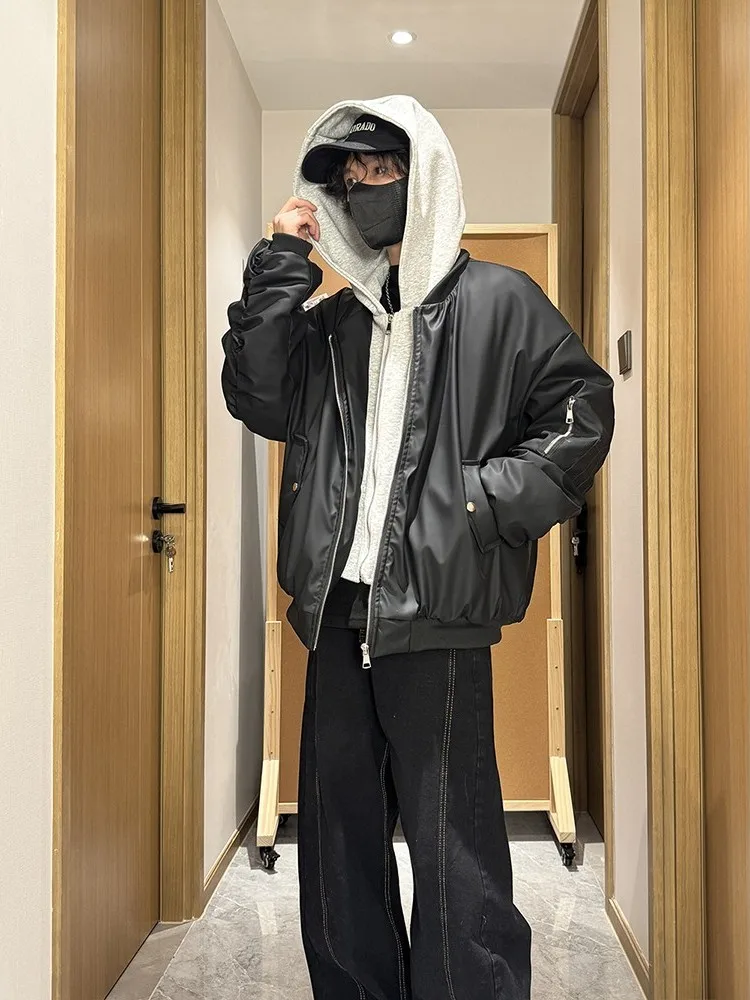 American Sle Spliced Hat Cotton Jaet Men Winter Thi Warm ort Outdoor Cold-resistant Coat Trendy Youth Casual Polyeste...
American Sle Spliced Hat Cotton Jaet Men Winter Thi Warm ort Outdoor Cold-resistant Coat Trendy Youth Casual Polyeste...