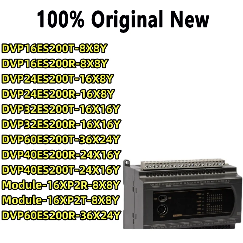 100% Tested ES2 PLC DVP16ES200R DVP16ES200T DVP24ES200R DVP24ES200T DVP32ES200R DVP32ES200T DVP40ES200R DVP40ES200T
100% Tested ES2 PLC DVP16ES200R DVP16ES200T DVP24ES200R DVP24ES200T DVP32ES200R DVP32ES200T DVP40ES200R DVP40ES200T