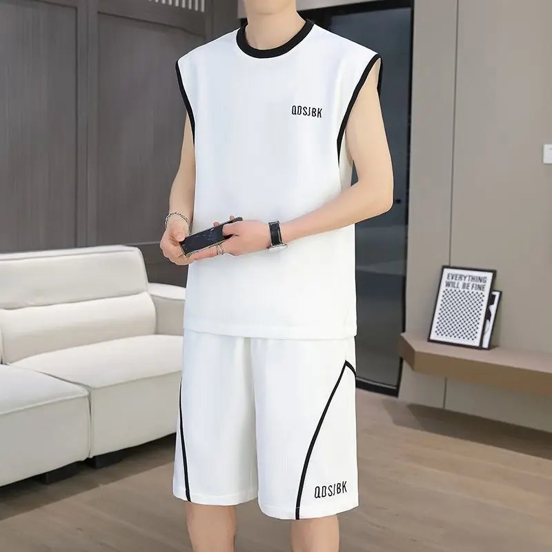 Teen Contrast Binding Sleeveless Vest Set Summer Loose Letter Print Sport Casual Shorts Two Piece Outfit S-3XL
Teen Contrast Binding Sleeveless Vest Set Summer Loose Letter Print Sport Casual Shorts Two Piece Outfit S-3XL