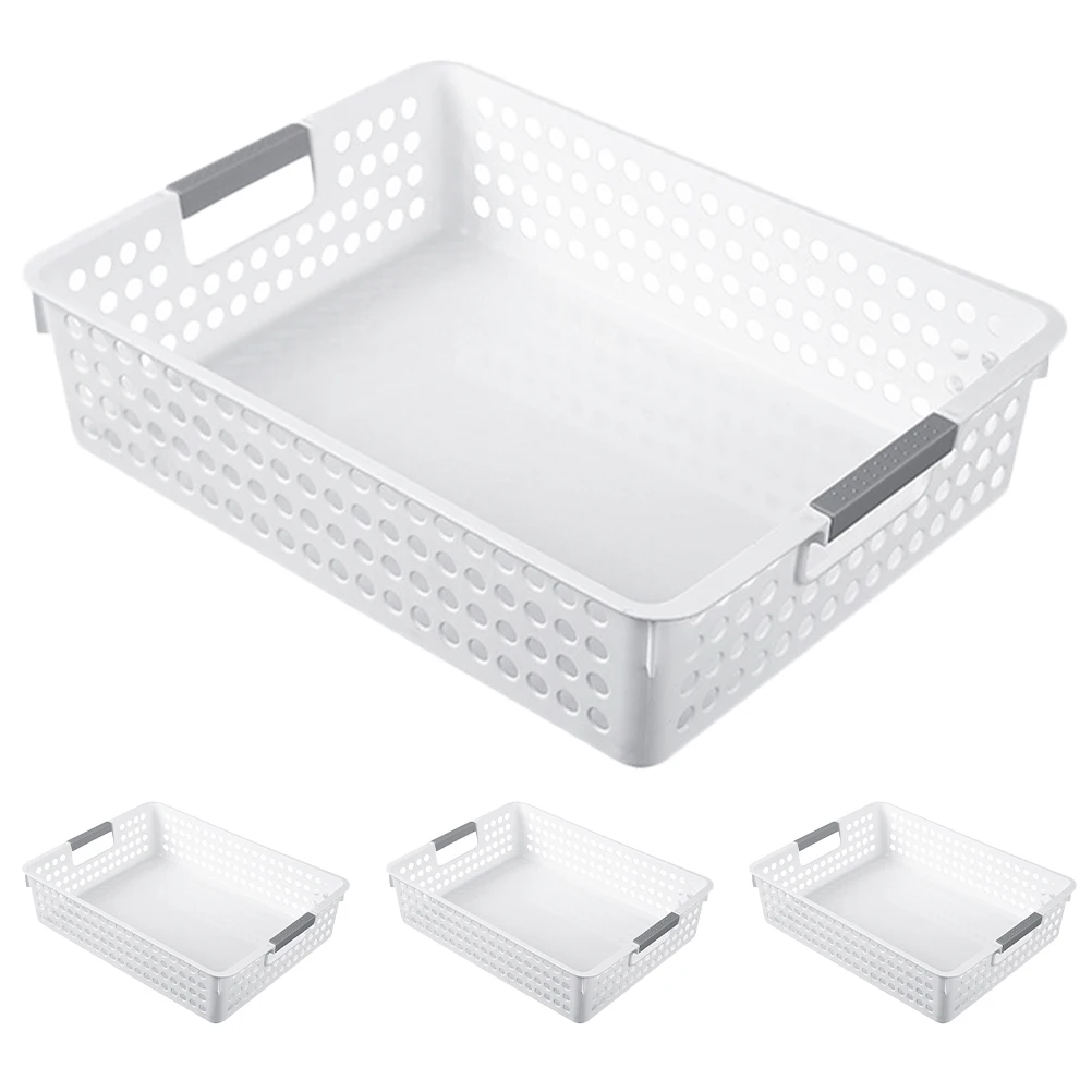 4 Pcs Storage Baskets White Double sided H Storage Baskets for Kitchen Bedroom Living Room Plastic Stackable Boxes
4 Pcs Storage Baskets White Double sided H Storage Baskets for Kitchen Bedroom Living Room Plastic Stackable Boxes