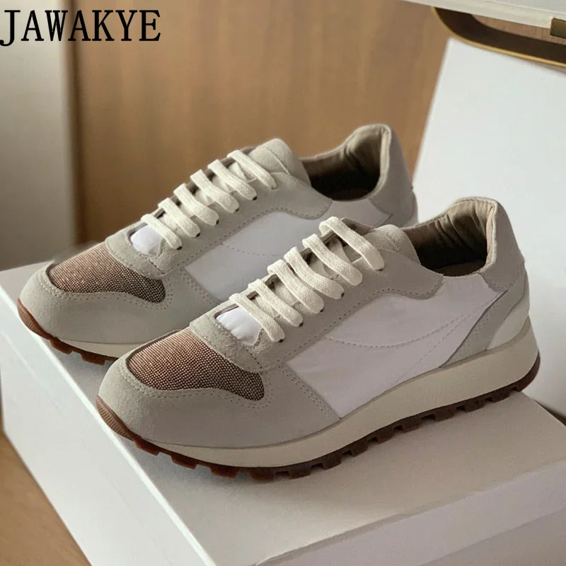 Designer New Lace Up Flat Platform Shoes Breathable Knitted Mesh Sneakers Women Walking Shoes zapatillas de mujer moda 2022
Designer New Lace Up Flat Platform Shoes Breathable Knitted Mesh Sneakers Women Walking Shoes zapatillas de mujer moda 2022