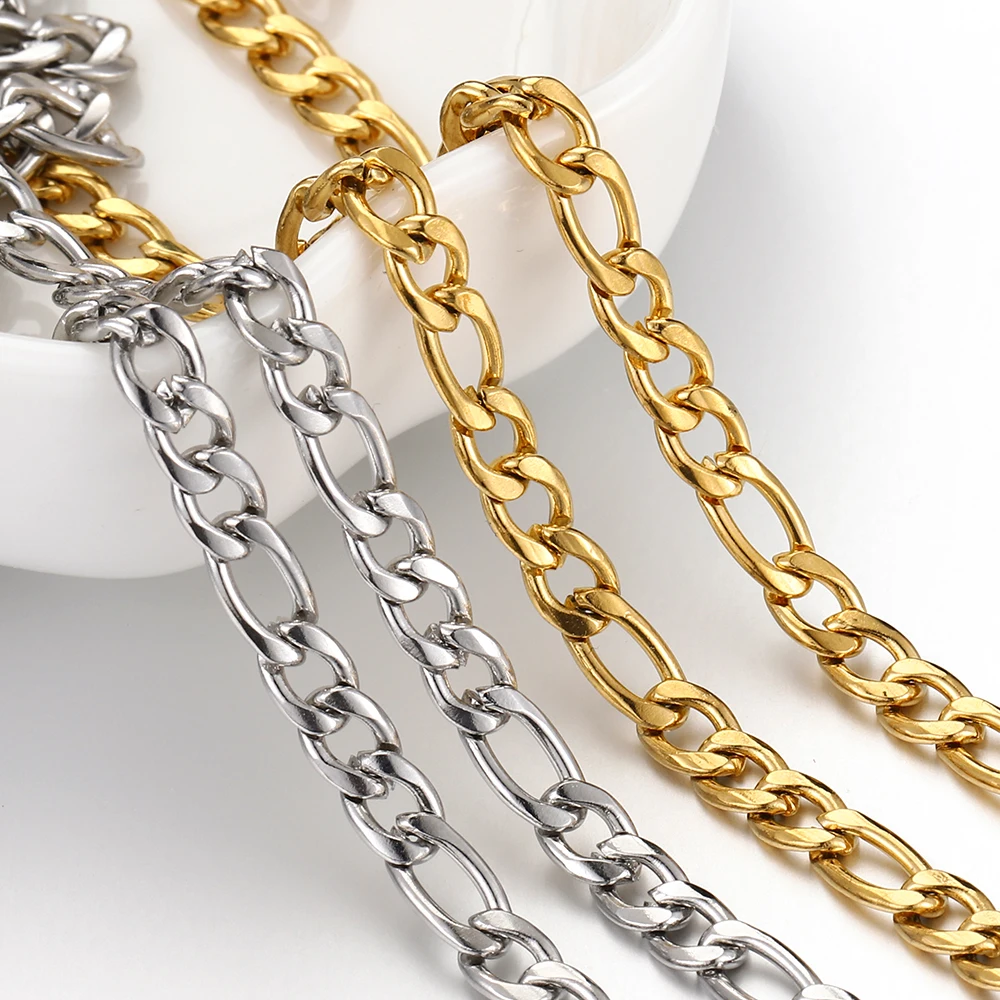 2meters 1Meter Gold Color Stainless Steel Chains for Jewelry Making DIY Necklace Bracelet Choker 2.5mm 4mm 5mm Chain Wholelsale
2meters 1Meter Gold Color Stainless Steel Chains for Jewelry Making DIY Necklace Bracelet Choker 2.5mm 4mm 5mm Chain Wholelsale