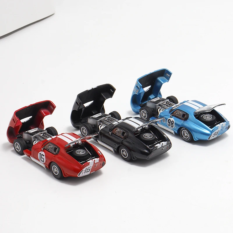 Stock 1:64 Ford Shelby Daytona Cobra open-cover die-cast alloy car model, boys' toy, children's holiday gift, adult decoration.
Stock 1:64 Ford Shelby Daytona Cobra open-cover die-cast alloy car model, boys' toy, children's holiday gift, adult decoration.