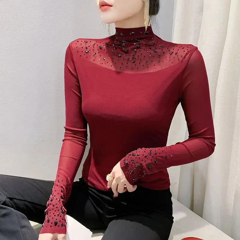 Half Turtleneck Bottoming Shirt for Women 2025 Early Autumn Fashionable Style Inner Long-sleeved T-shirt Top E7952
Half Turtleneck Bottoming Shirt for Women 2025 Early Autumn Fashionable Style Inner Long-sleeved T-shirt Top E7952