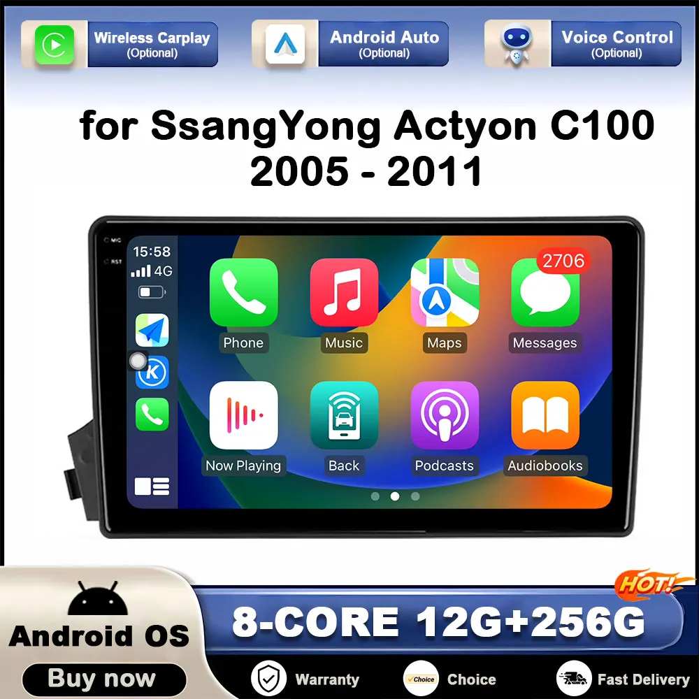 for SsangYong Actyon C100 2005 - 2011 Android Intelligent System Car Multimedia Player DSP Stereo GPS Navigation WIFi Auto Tools
for SsangYong Actyon C100 2005 - 2011 Android Intelligent System Car Multimedia Player DSP Stereo GPS Navigation WIFi Auto Tools