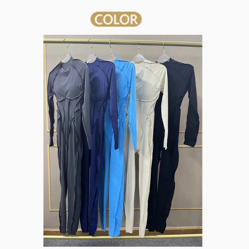 Women's One-piece Yoga Set GYM Jumpsuit leggings Long-sleeved Sexy Backless Slim Fit Sports Outfit Black Blue Summer 2025 Gray
Women's One-piece Yoga Set GYM Jumpsuit leggings Long-sleeved Sexy Backless Slim Fit Sports Outfit Black Blue Summer 2025 Gray