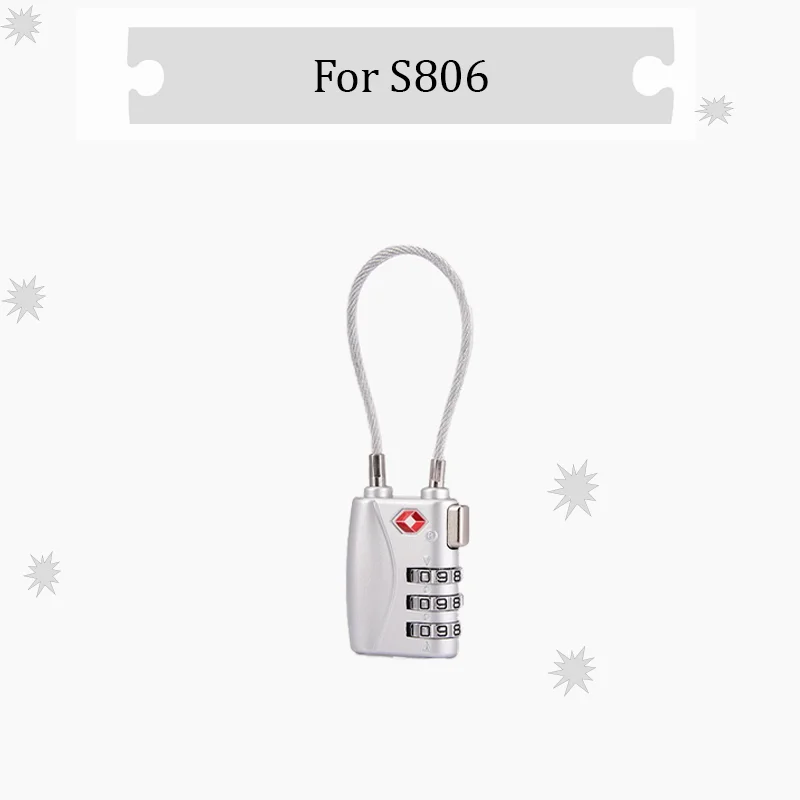 For S806 Universal Combination Lock Mini Padlock Multi-Function Portable Travel Padlock Compact and Portable Backpack Lock
For S806 Universal Combination Lock Mini Padlock Multi-Function Portable Travel Padlock Compact and Portable Backpack Lock