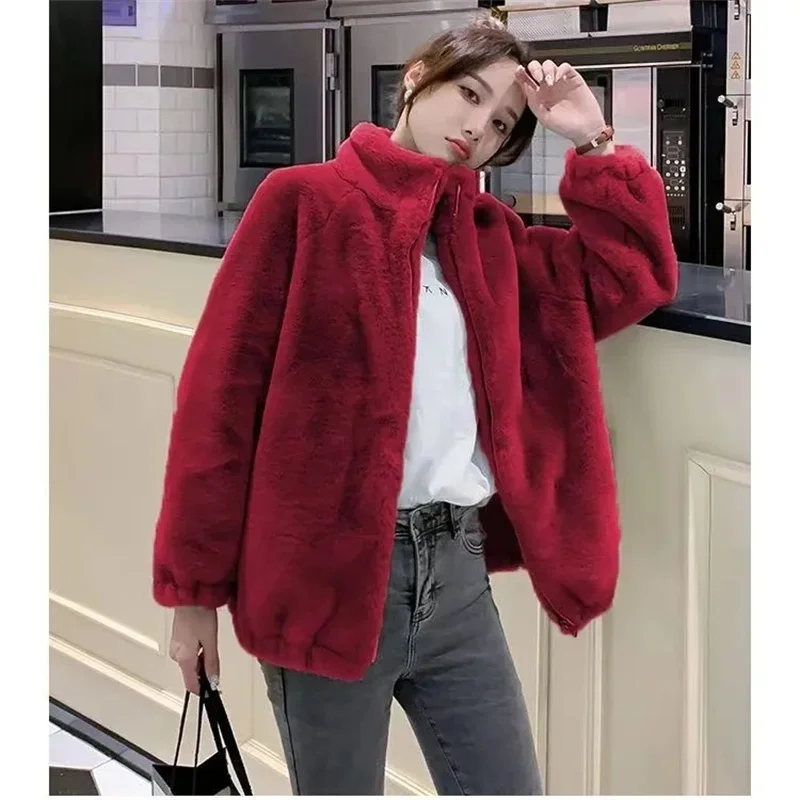 Coral Velvet Jacket Women Short Thick Coat Autumn Winter New Double-Sided Velvet Warm Sportshirt Large Size6XL Fleece Top Female
Coral Velvet Jacket Women Short Thick Coat Autumn Winter New Double-Sided Velvet Warm Sportshirt Large Size6XL Fleece Top Female