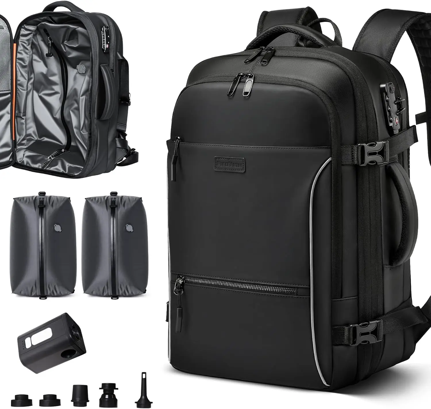 70L Expandable Carry On Backpack with Vacuum Compression, TSA Lock, Water-Resistant, Fits 16" Laptop for Business & Travel
70L Expandable Carry On Backpack with Vacuum Compression, TSA Lock, Water-Resistant, Fits 16" Laptop for Business & Travel