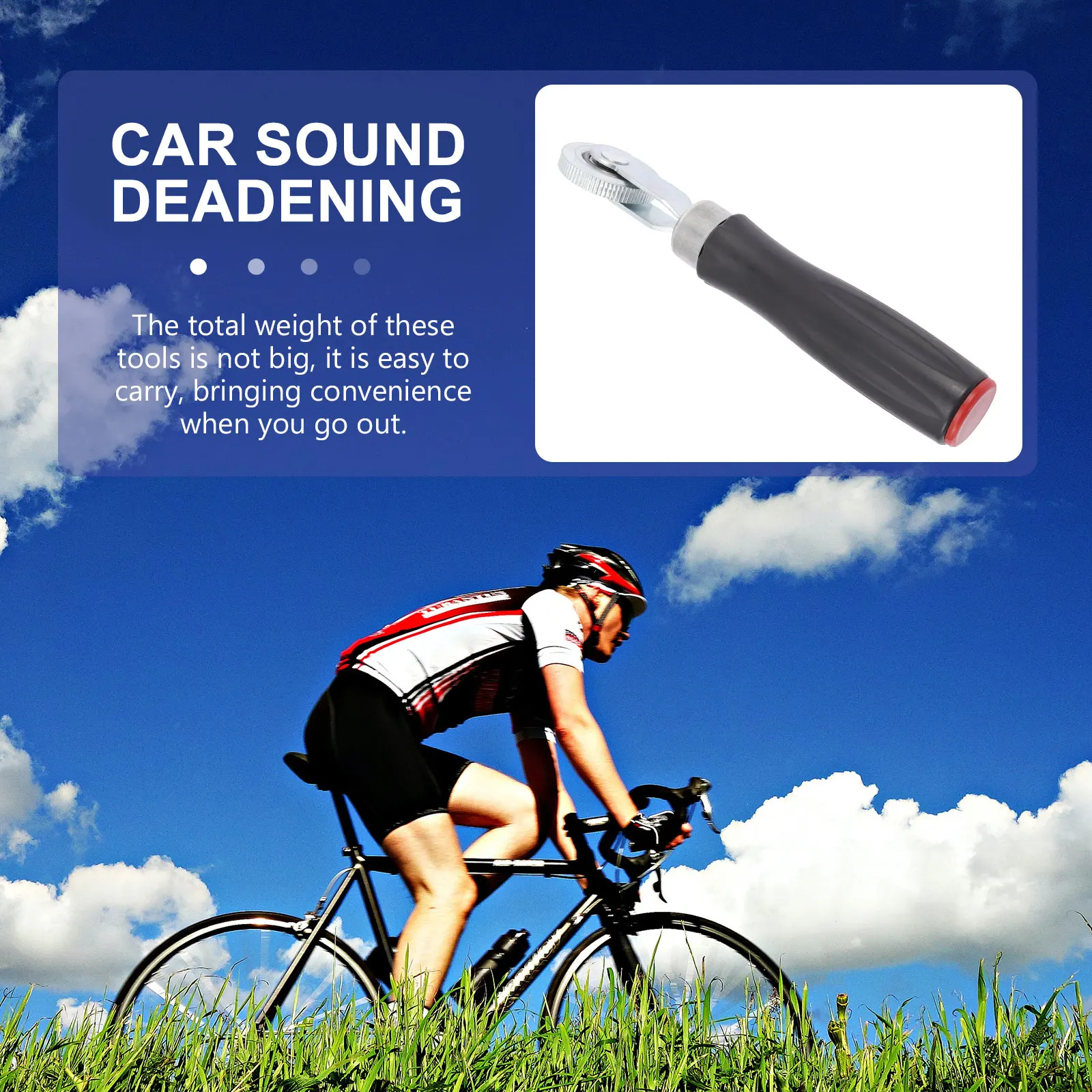 1pcs Premium Tire Repair Roller Durable Iron Plastic Material Car Sound Deadening Tool Automotive Hand Press Installation Sound
1pcs Premium Tire Repair Roller Durable Iron Plastic Material Car Sound Deadening Tool Automotive Hand Press Installation Sound