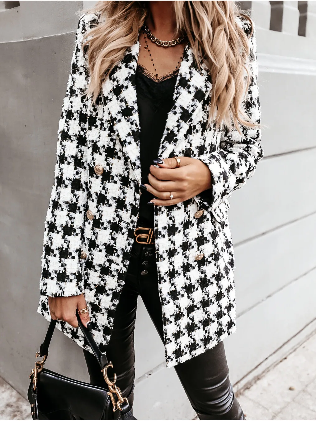 New Fashion Casual Long Sleeve Turn-down Collar Print Double Breasted Slim Fit Wool & Blends For Women,5 Colors
New Fashion Casual Long Sleeve Turn-down Collar Print Double Breasted Slim Fit Wool & Blends For Women,5 Colors