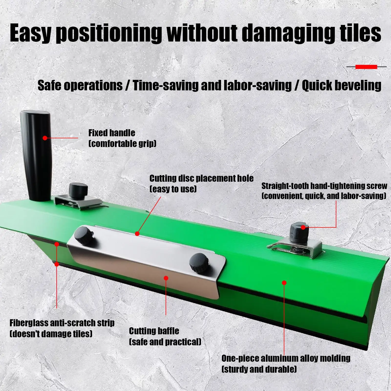 Ceramic Tile Cutter Adjustable Ergonomic 45 Degree Angle Cutting Tool For Workshop Craft Enthusiast Carpenter Furniture Trimming
Ceramic Tile Cutter Adjustable Ergonomic 45 Degree Angle Cutting Tool For Workshop Craft Enthusiast Carpenter Furniture Trimming