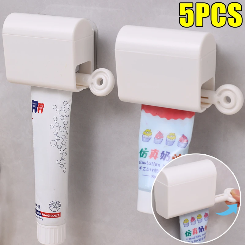 1/5PCS Self-adhesive Toothpaste Holders Wall Mounted Storage Racks Portable Rolling Tube Squeeze Dispenser Bathroom Organizer
1/5PCS Self-adhesive Toothpaste Holders Wall Mounted Storage Racks Portable Rolling Tube Squeeze Dispenser Bathroom Organizer