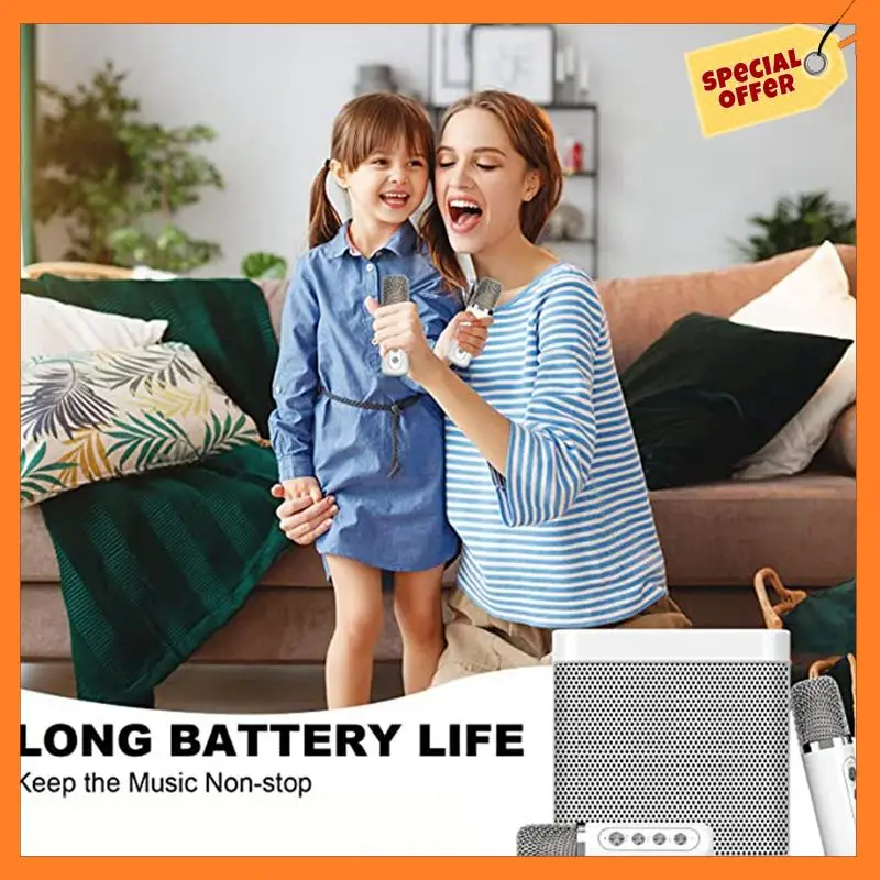 AD08-Karaoke Machine, Portable Bluetooth PA System With 2 Wireless Microphones, Family Gathering, Meeting, Picnic
AD08-Karaoke Machine, Portable Bluetooth PA System With 2 Wireless Microphones, Family Gathering, Meeting, Picnic