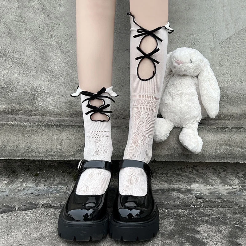 Симпатичные милые и классные женские носки Lolita JK, двухслойные Ажурные кружевные ажурные носки в сеточку с бантом, нежные французские винтажные носки в стиле ретро
Симпатичные милые и классные женские носки Lolita JK, двухслойные Ажурные кружевные ажурные носки в сеточку с бантом, нежные французские винтажные носки в стиле ретро