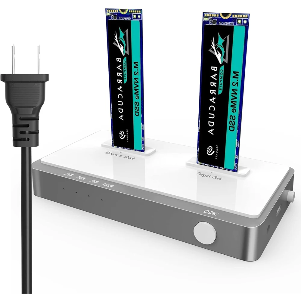 Dual-Bay NVME Docking Station 10Gbps, M.2 SSD Clone Enclosure, External Hard Drive for M Key B&M Key PCIe Support 8TB
Dual-Bay NVME Docking Station 10Gbps, M.2 SSD Clone Enclosure, External Hard Drive for M Key B&M Key PCIe Support 8TB