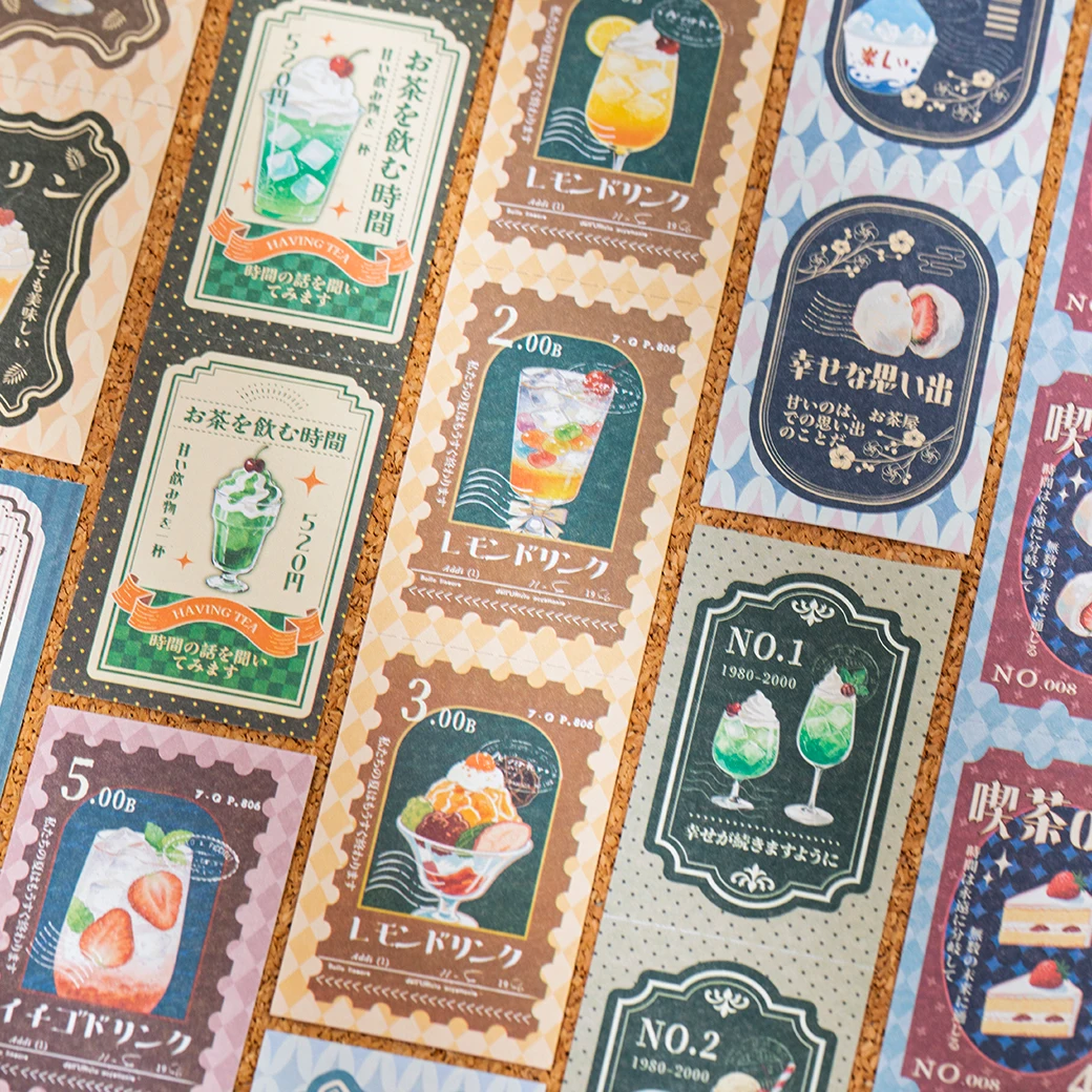 40sheets tea limited edition series retro Japanese copyable receipts stickers DIY scrapbook aesthetic stationery stickers
40sheets tea limited edition series retro Japanese copyable receipts stickers DIY scrapbook aesthetic stationery stickers