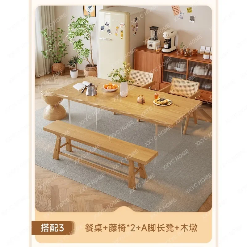 Modern Minimalist Solid Wood Dining Table and Chair Set Cream Style Home Living Room Desk
Modern Minimalist Solid Wood Dining Table and Chair Set Cream Style Home Living Room Desk