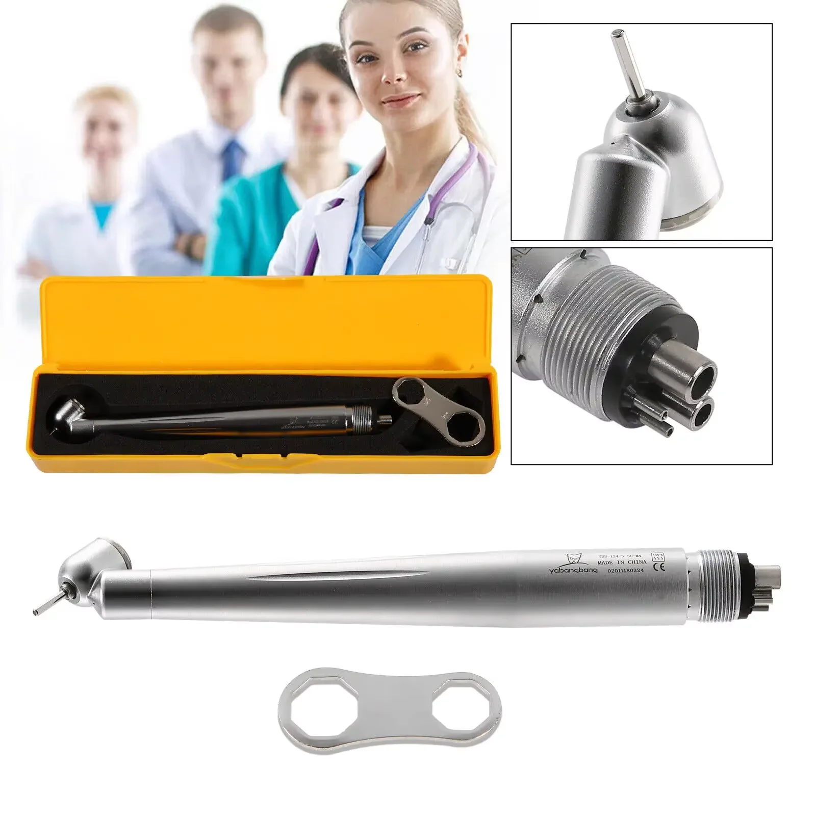 NSK PANA MAX Type Dental 45 Degree Surgical High Speed Handpiece Single Water Spary Turbine 4Hole
NSK PANA MAX Type Dental 45 Degree Surgical High Speed Handpiece Single Water Spary Turbine 4Hole