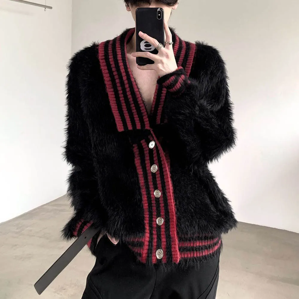 Y2k осенний свитер из искусственного меха в полоску контрастного цвета вязаный свитер без гендерной уличной одежды модный топ с длинными рукавами для пар унисекс 2025
Y2k осенний свитер из искусственного меха в полоску контрастного цвета вязаный свитер без гендерной уличной одежды модный топ с длинными рукавами для пар унисекс 2025