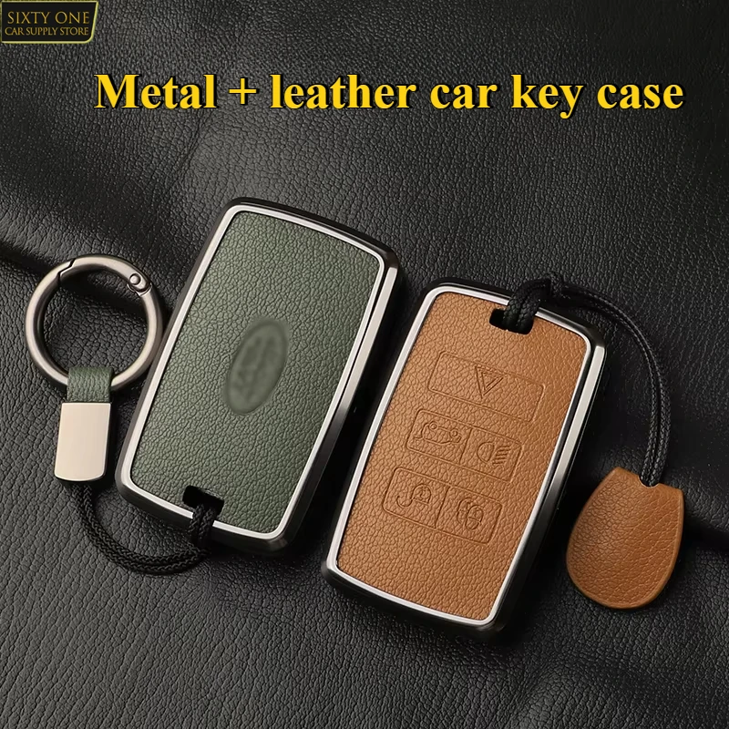 For 2025 Land Rover Range Rover Sport Evoque Freelander Protector Keyless Accessories Alloy+Leather Car Remote Key Cover Case
For 2025 Land Rover Range Rover Sport Evoque Freelander Protector Keyless Accessories Alloy+Leather Car Remote Key Cover Case