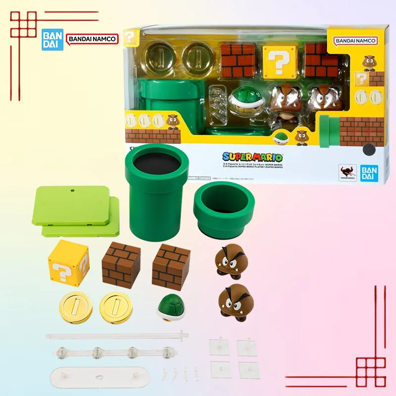 Bandai S.H.Figuarts Super Mario Playset Genuine Super Mario Bros Anime Action Figure High Poseability Collection Finished Model
Bandai S.H.Figuarts Super Mario Playset Genuine Super Mario Bros Anime Action Figure High Poseability Collection Finished Model