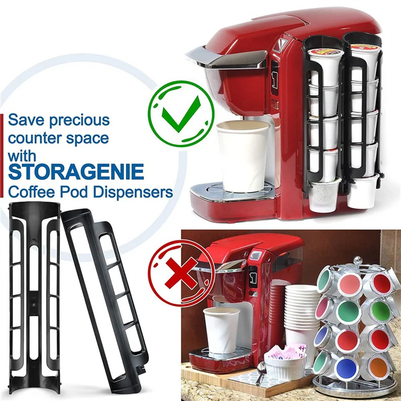 LLCS-12Pcs Coffee Pod Holder Side Mount For K Cup Pods Dispenser For Single-Serve Coffee Makers Black
LLCS-12Pcs Coffee Pod Holder Side Mount For K Cup Pods Dispenser For Single-Serve Coffee Makers Black