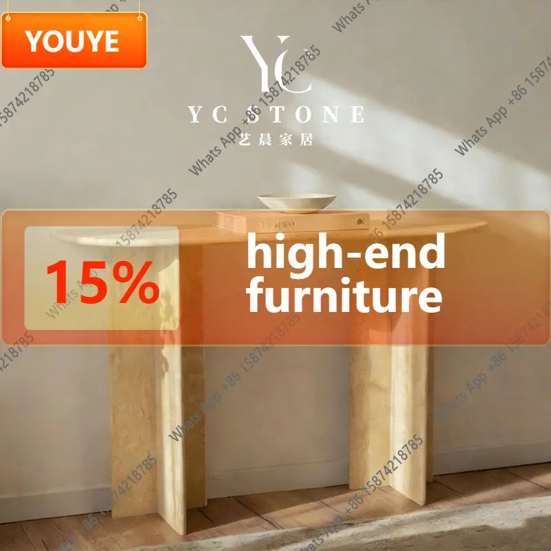 Kk Natural Travertine, Modern And Simple Entrance Table, Creative Design Aisle, Wall Table, Light Luxury Style Desk Into The Hom
Kk Natural Travertine, Modern And Simple Entrance Table, Creative Design Aisle, Wall Table, Light Luxury Style Desk Into The Hom