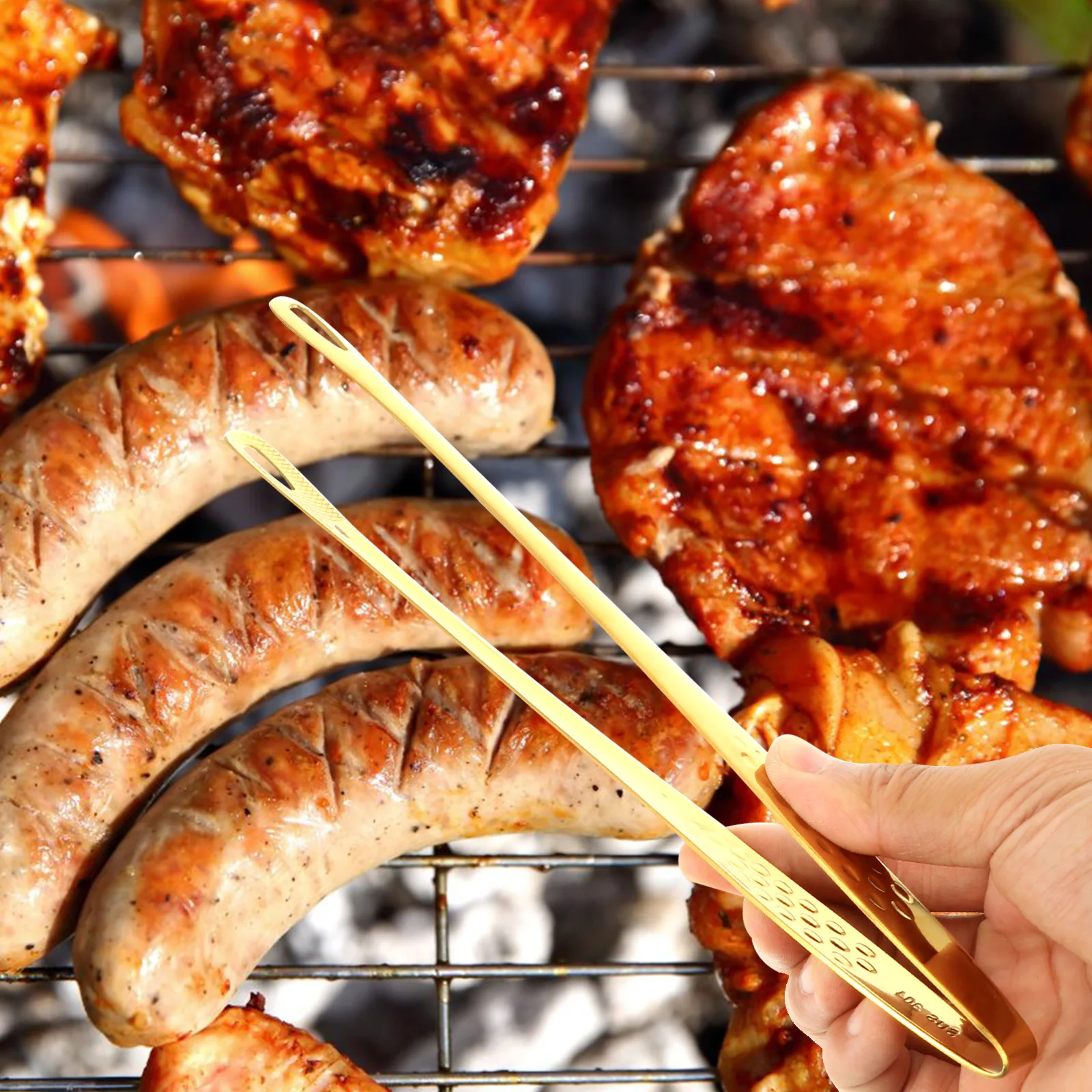 2 pcs Stainless Steel Food Tongs Kitchen Cooking Clips Barbecue Restaurant Use Cake Dessert Handling Tool Kitchen Supplies 
2 pcs Stainless Steel Food Tongs Kitchen Cooking Clips Barbecue Restaurant Use Cake Dessert Handling Tool Kitchen Supplies