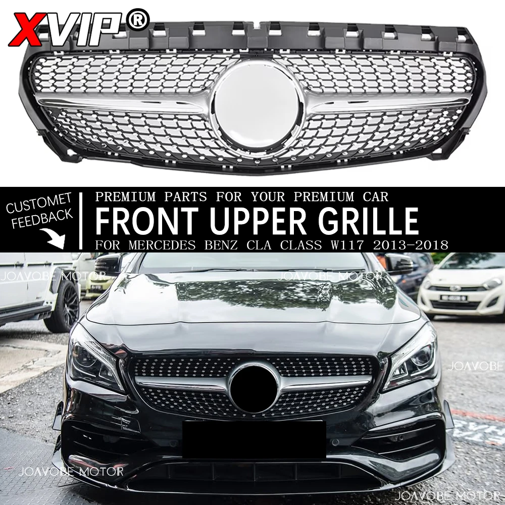 XVIP Chrome Silver Diamonds Style Racing Grille For Mercedes Benz CLA-Class W117 2013-18 CLA180 CLA200 CLA250 CLA45 AMG Facelift
XVIP Chrome Silver Diamonds Style Racing Grille For Mercedes Benz CLA-Class W117 2013-18 CLA180 CLA200 CLA250 CLA45 AMG Facelift