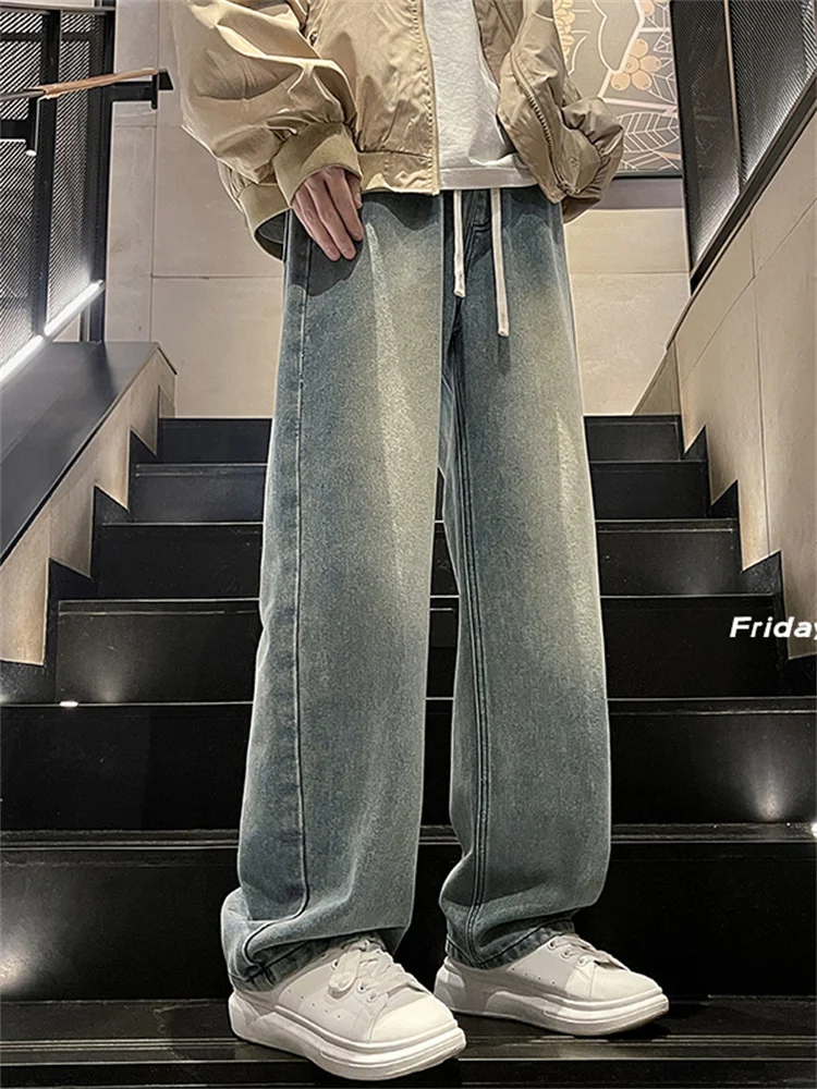 Мужские джинсы в стиле ретро-винтаж, летние, модные, прямые, свободные, повседневные, длинные брюки, молодежные, износостойкие, прямого кроя
Мужские джинсы в стиле ретро-винтаж, летние, модные, прямые, свободные, повседневные, длинные брюки, молодежные, износостойкие, прямого кроя